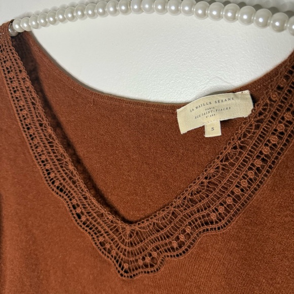 Sezane Janelle Jumper in Mocha - Picture 4 of 7